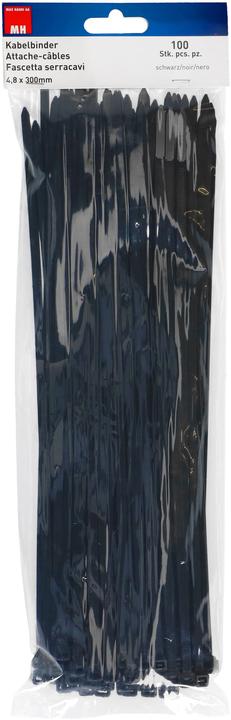 Max Hauri Kabelbinder (Kunststoffkabelbinder, 300 mm, 100 Stk.)