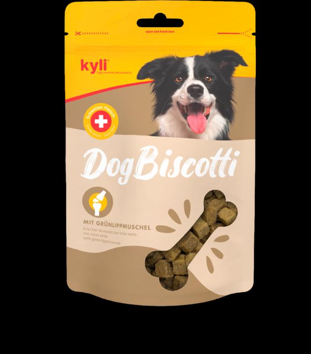 Produktbild Kyli DogBiscotti mit Grünlippmuschel (Welpe + Kitten, Adult, Senior, 1 Stk., 210 g)