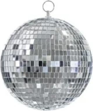 Actual product image Partydeco Discokugel silbern Medium - Hängedekoration