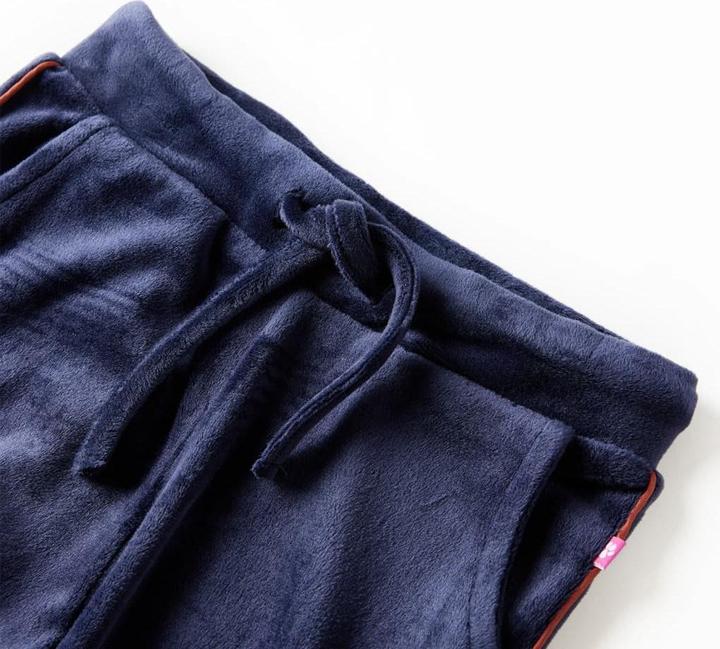 Actual product image VidaXL Children's tracksuit bottoms navy blue 140,Material: 94 (140)