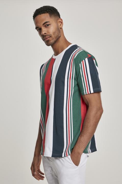 Actual product image Urban Classics Heavy Oversized Big AOP Stripe Tee (S)