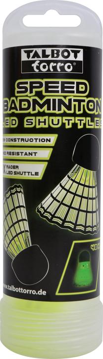 Actual product image Talbot Torro LED Speed Badminton Shuttle/Ball, Pack of 4