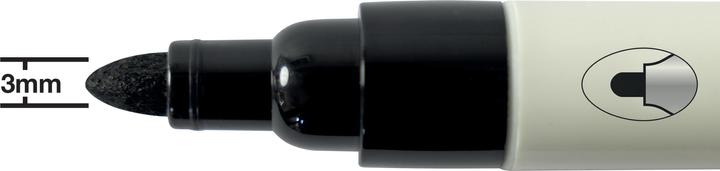 Actual product image Nobo Whiteboard Marker (Black, 3 mm, 4 x)