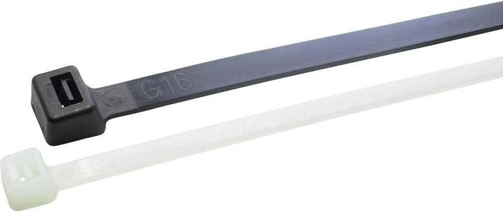 Actual product image WKK 5644 Cable Tie 370 mm 7.60 mm Black Heat stabilised, UV stabilised (Plastic cable ties, 370 mm)
