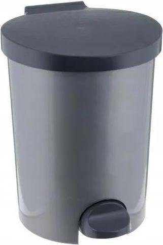 Produktbild Curver MÃOElleimer mit FuÃ?pedal 15L silber/schwarz (15 l)