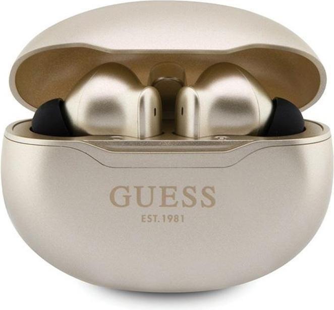 Guess słuchawki Bluetooth GUTWST50ED TWS + stacja dokująca złoty/gold Classic EST (35 h, Wireless)