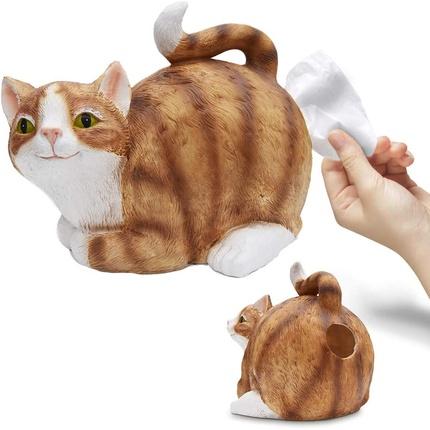 Produktbild Mikamax Cat Tissue Holder - Katzenpapierhalter - Taschentuchbox - 30 x 23 x 23 cm - Cat Lover Gad