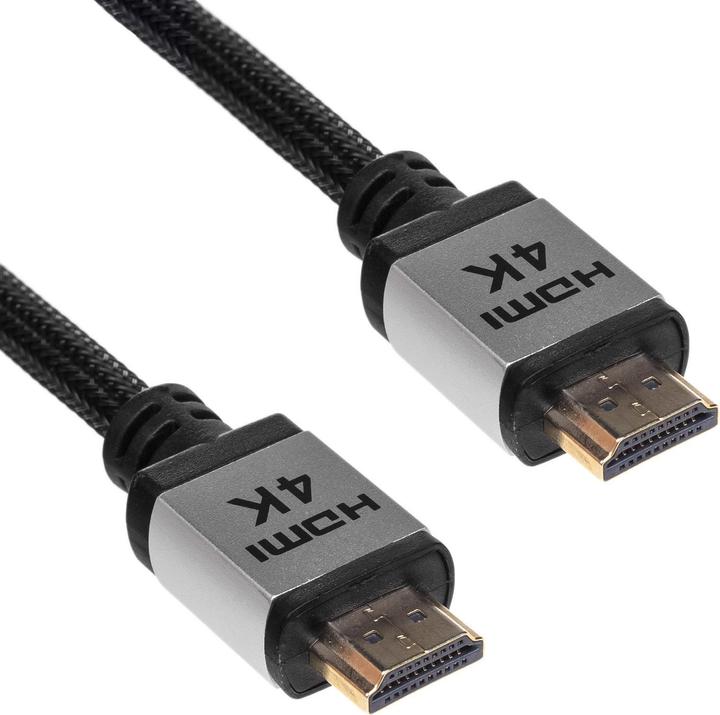 Image du produit Akyga Câble HDMI - HDMI 3m argent (AK-HD-30P) (3 m, HDMI)