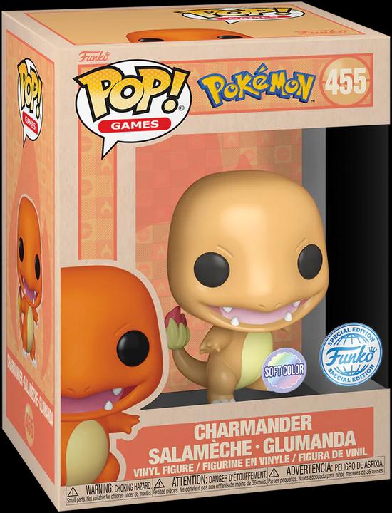 Actual product image Funko POP! Pokémon Salamèche Soft Color Exclusive