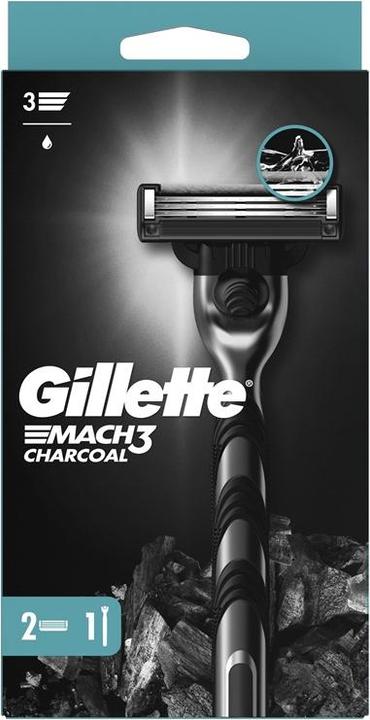 Produktbild Gillette Razors Mach3 Charcoal+2blades