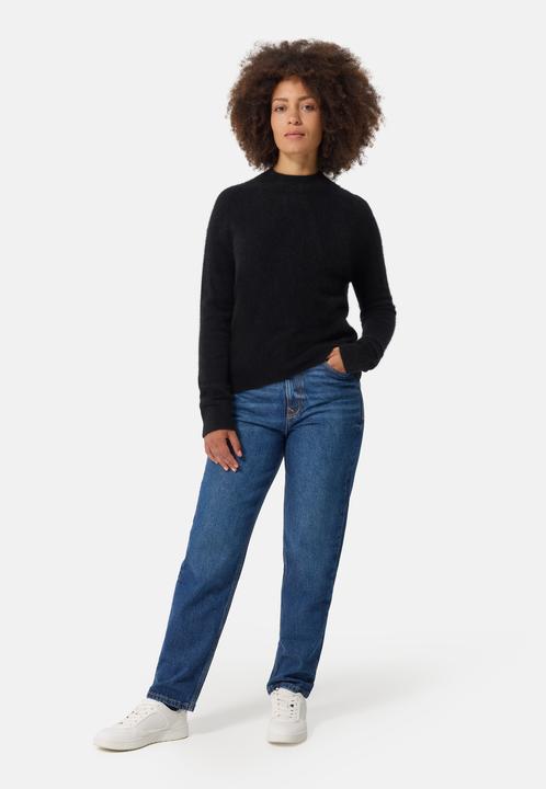 Actual product image Cash-Mere Brushed Kaschmir Pullover mit kurzem Stehkragen (M)