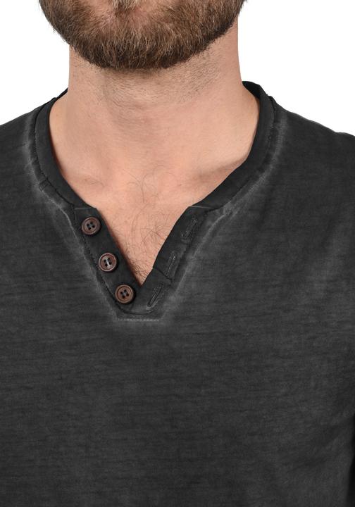 Actual product image Solid Tinox Men's Longsleeve With V-Neck Made Of 100% Cotton (L)