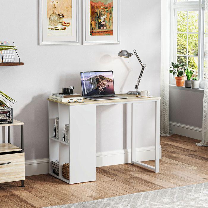 Image du produit Swisshandel24 Kompakter Computertisch, Moderner Schreibtisch, 100 x 54 x 75 cm, Weiss