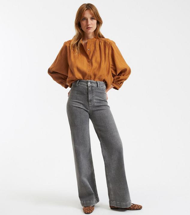 Produktbild La Redoute Collections Bluse mit Stehkragen und Ballonärmeln Signature SUSAN (M)