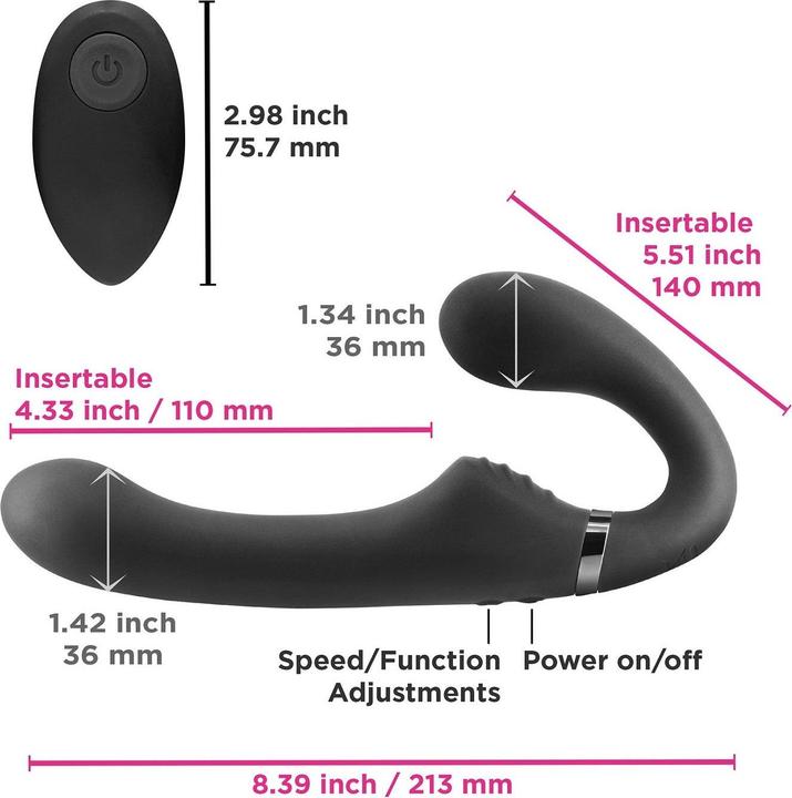 Produktbild NS Novelties Shishi Mitternachtsreiter Schwarz