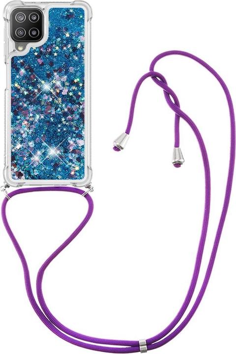 Cover-Discount Galaxy A22 4G - Hülle mit Umhängeband blau