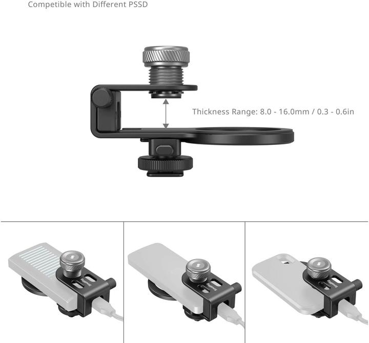 Image du produit SmallRig MagSafe / Cold Shoe Universal 2-in-1 SSD Holder 4779 (Accessoires vidéo divers)