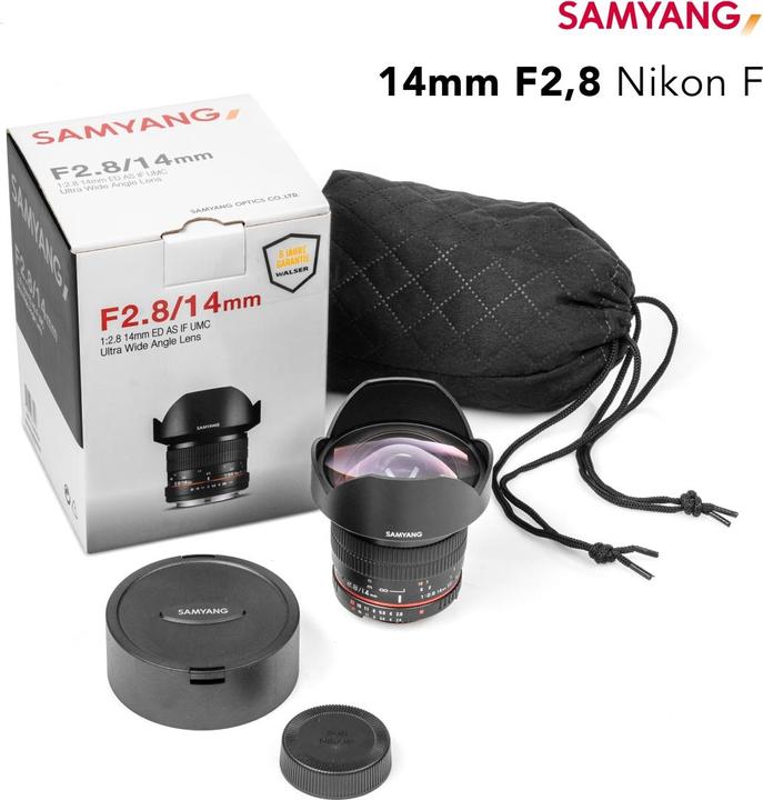 Produktbild Samyang 14mm f/2.8 ED AS IF UMC - Nikon F (Nikon F, Vollformat)
