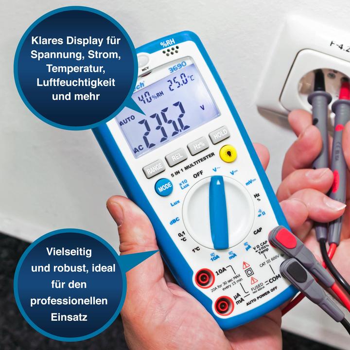 Actual product image Peaktech P 3690 Digital multimeter (CAT III 600V)