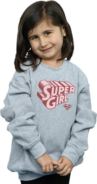 Immagine prodotto Supergirl Retro Logo Felpa Ragazze (152, 158)