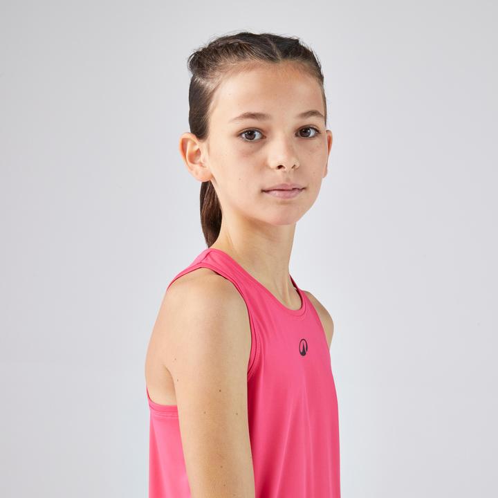 Actual product image Artengo Mädchen Tennistop Rundhals - TTK Dry Mädchen rosa (8, 9, 10)