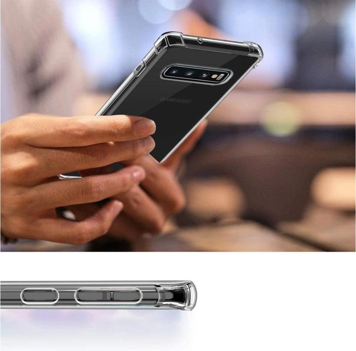 Actual product image Screenguard Crystal Soft Airbag Bumper (Samsung Galaxy S10)