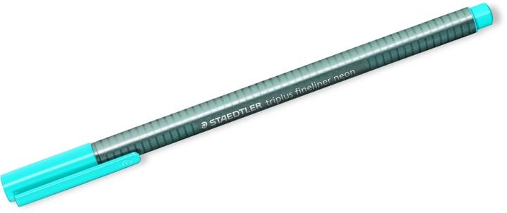 Actual product image Staedtler 334 Fineliner triplus neon blue (Light blue, 1 x)