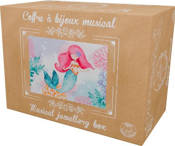 Actual product image Ulysse Couleurs d'Enfance Little Mermaid music chest - music box