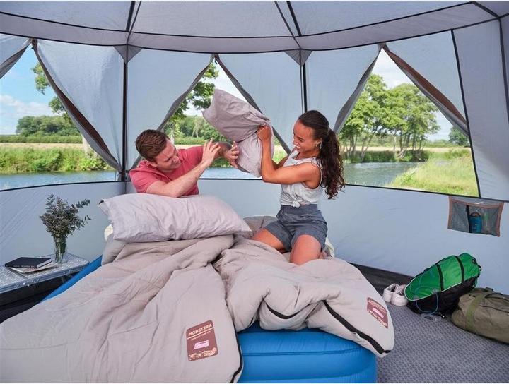 Immagine prodotto Coleman 2176828 Tenda ottagonale con grandi finestre, con vista panoramica a 360 gradi (Tenda a cupola, 20.70 kg, 8 persone)