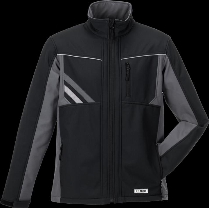 Actual product image Planam Highline softshell jacket black/slate/zinc M (M)