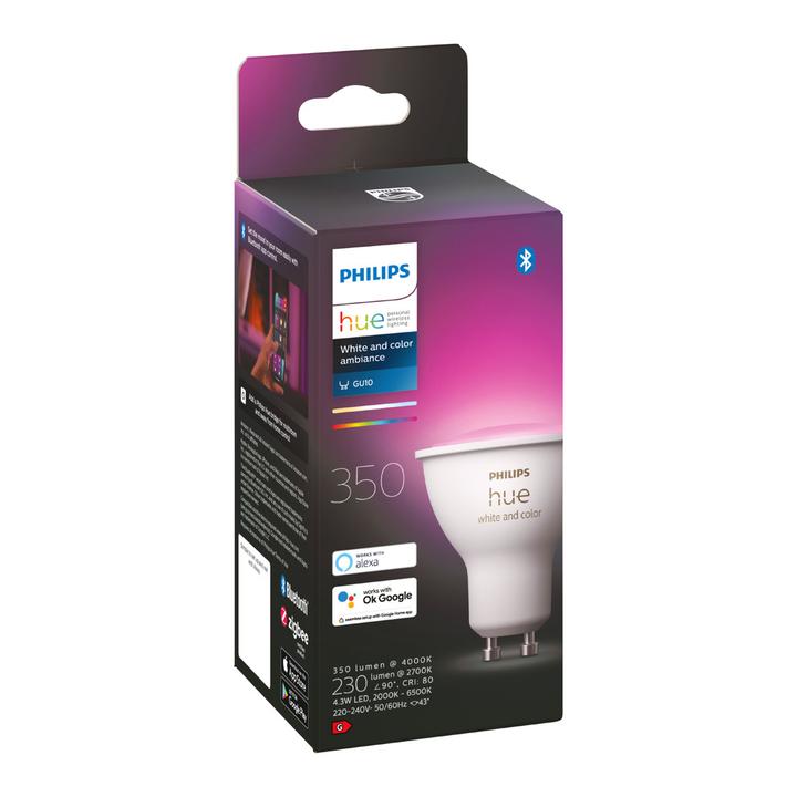 Actual product image Philips Hue White & Color Ambiance (GU10, 4.20 W, 400 lm, 1 x, E)