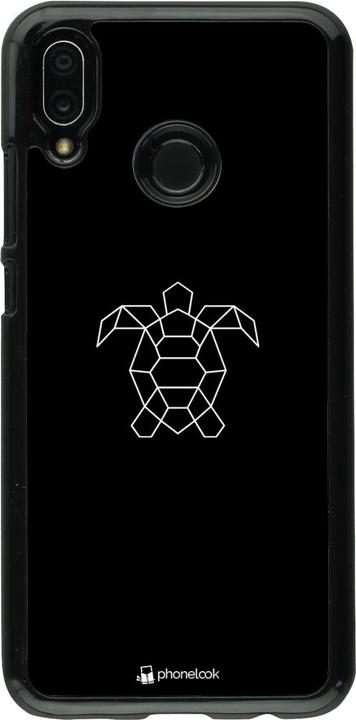 Actual product image PhoneLook Cover Turtles lines on black (Huawei P20 Lite)