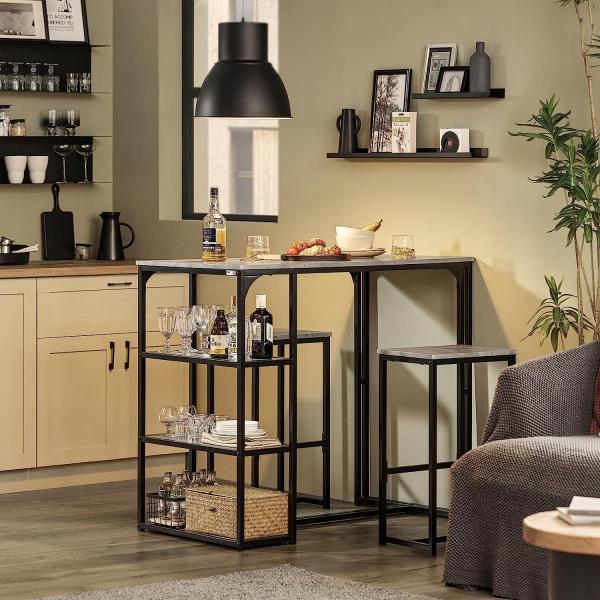 Actual product image SoBuy Bar table with 2 chairs (110 x 97 x 60 cm)