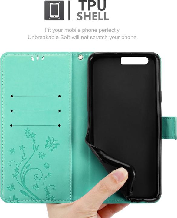 Actual product image Cadorabo Flower Book Cover (Huawei P10)