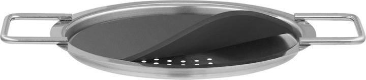 Produktbild Eva Solo Eva Trio - Abgiessdeckel - Black/Steel - 16 cm (16 cm, Metall)