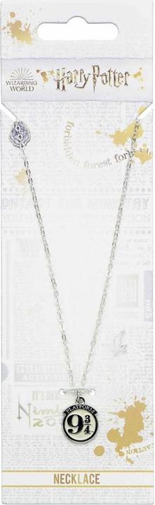 Actual product image Carat HARRY POTTER - Pendentif et Collier Plaqué Argent - Platform 9 3/4 (Silver-plated metal)