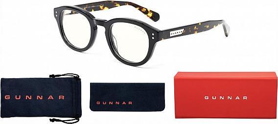 Actual product image Gunnar Emery Computer Glasses - Clear lens, black/tortoiseshell