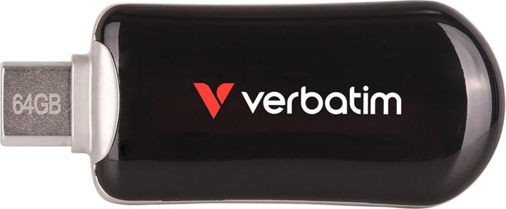 Actual product image Verbatim STICK 64GB Plectra Black USB-C Flash Drive 30224 (64 GB, USB 3.2)
