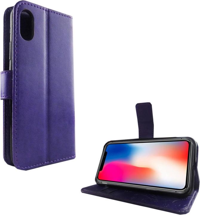Produktbild König Design Hülle Handy Schutz für Apple iPhone X Case Cover Tasche Wallet Etui Handyhülle (Apple iPhone X)