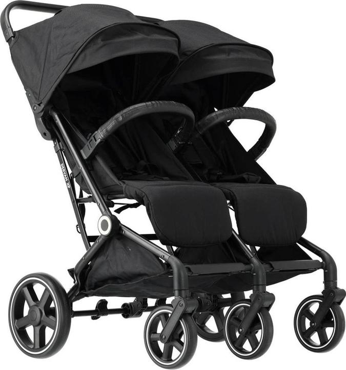 Produktbild Deryan Luxury XP Twin Buggy XL - Doppelbuggy - Duobuggy - Kompakt leicht - schwarz