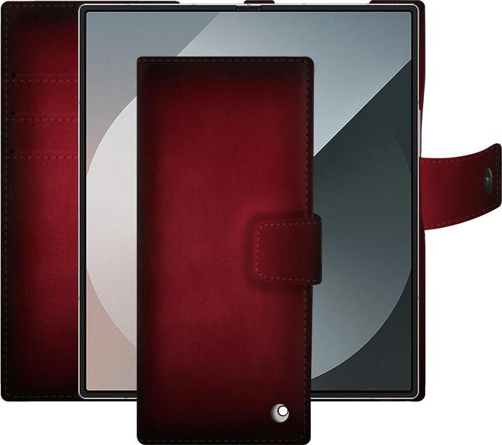 Actual product image Noreve Samsung Galaxy Z Fold6 leather wallet case (Samsung Galaxy Z Fold6)