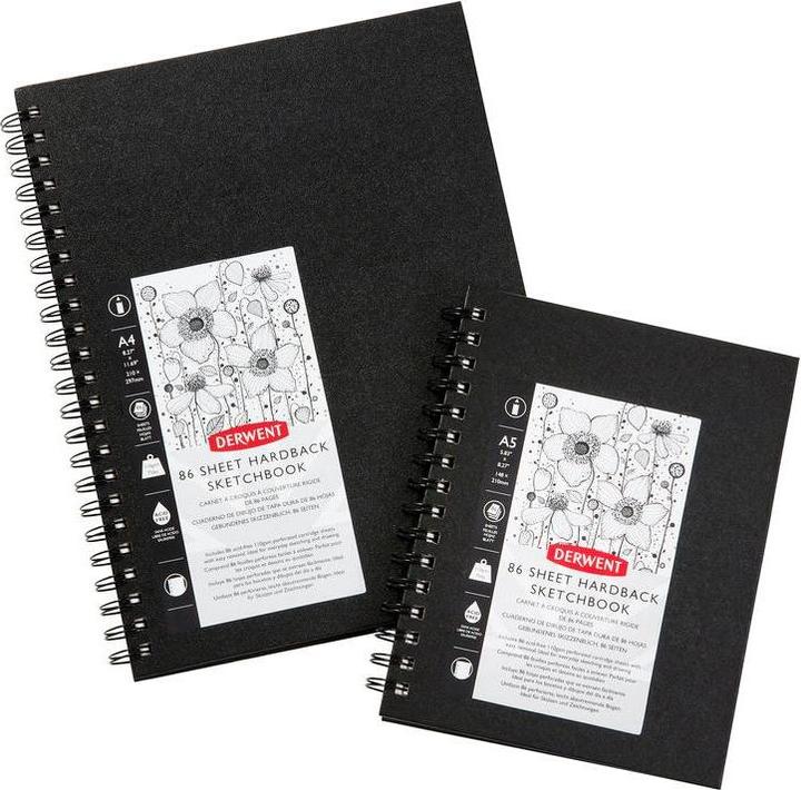 Produktbild Derwent Skizzenbuch (A4, Blanko, Harter Einband)