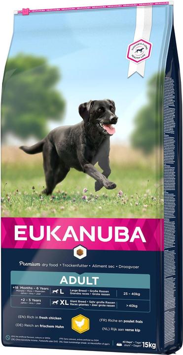 Produktbild Eukanuba Aktive Adult Large Breed Huhn (Adult, 1 Stk., 15000 g)
