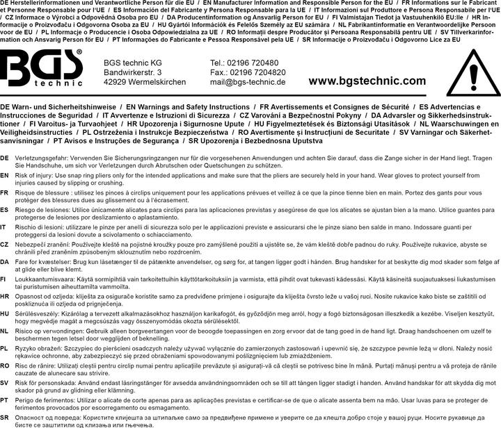 Produktbild BGS Ersatzspitzen für Sprengringzange 4 Paar für Art. 8831-1