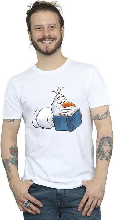 Immagine prodotto Disney Frozen Olaf Reading Maglietta Uomo (S)