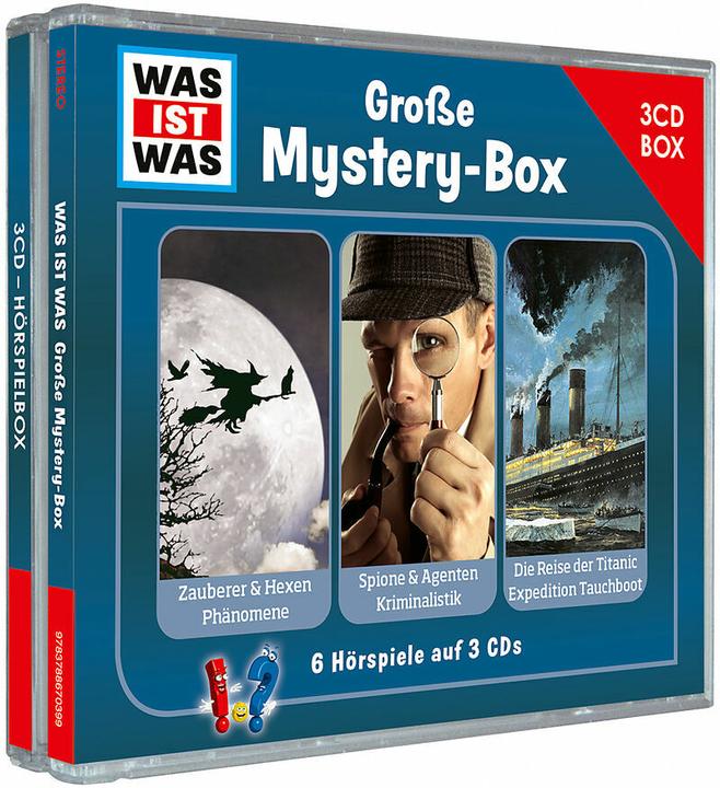 Produktbild Tessloff WAS IST WAS 3-CD Hörspielbox. Grosse Mystery-Box (Tessloff Verlag Ragnar Tessloff GmbH & Co.KG, Deutsch)