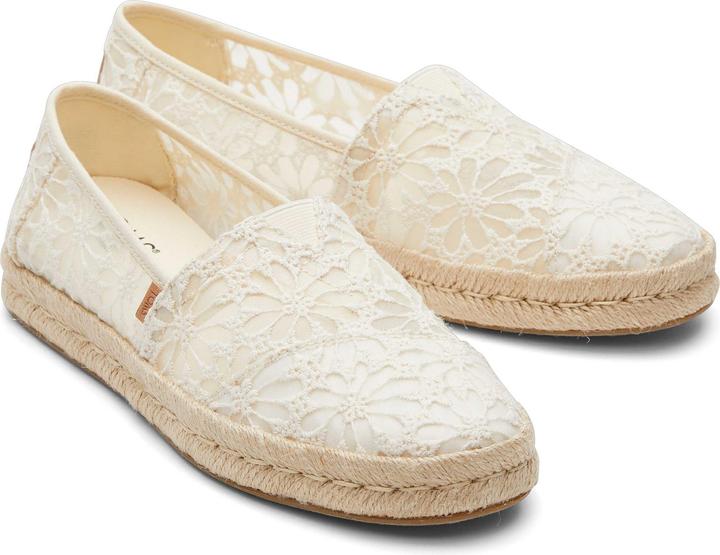 Actual product image Toms 's floral lace espadrilles alpargata rope 2.0 (37.5)