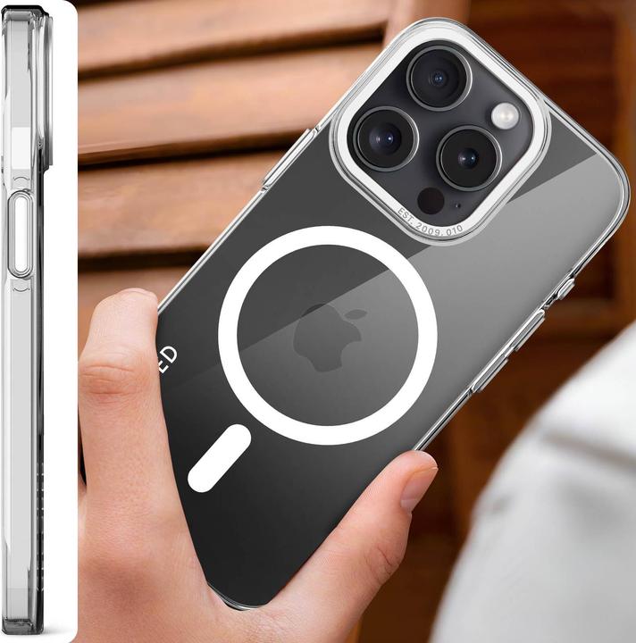 Actual product image Decoded Recycled Plastic Backcover iPhone 15 Pro Max Transparent (Apple iPhone 15 Pro Max)