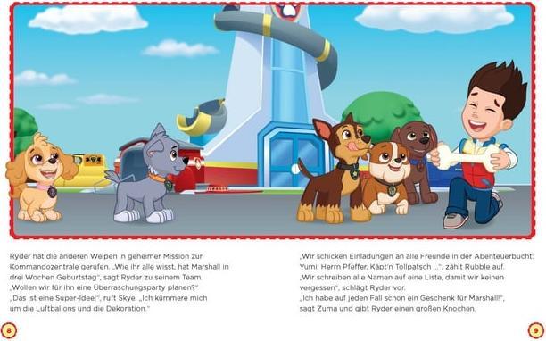 Produktbild PAW Patrol Briefe-Geschichtenbuch: Geburtstagsüberraschung für Marshall (Deutsch, Oliver Bieber, 2022)