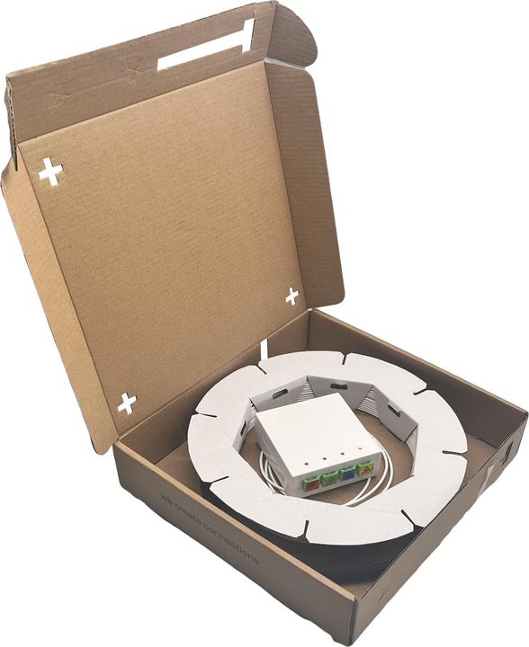 Actual product image Helos FTTH connection set, pre-assembled with SC-APC connectors on both sides, 50m (UTP, CAT6, 50 m)